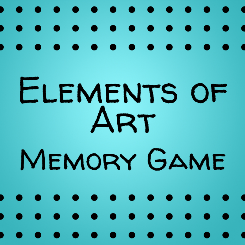 Elements of Art Memory Game Interacty project