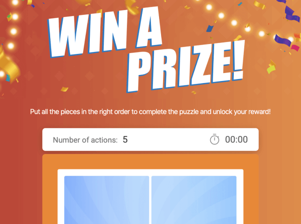 Preview for template "Vinci un premio"