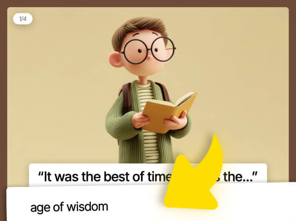 Preview for template "Finish the Famous Literature Quote"