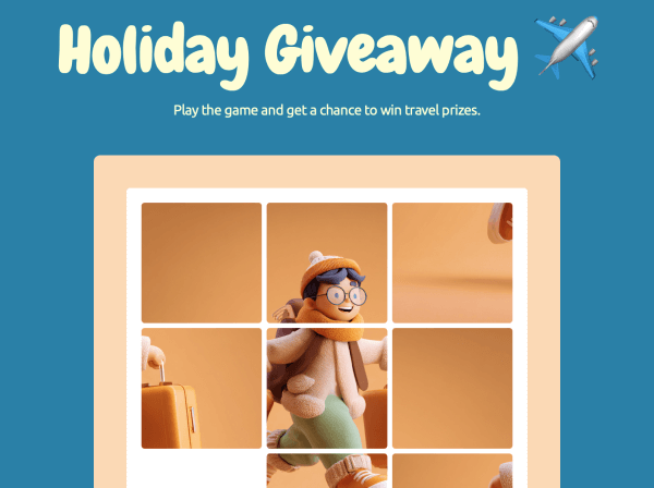 Preview for template "Праздничная раздача подарков"