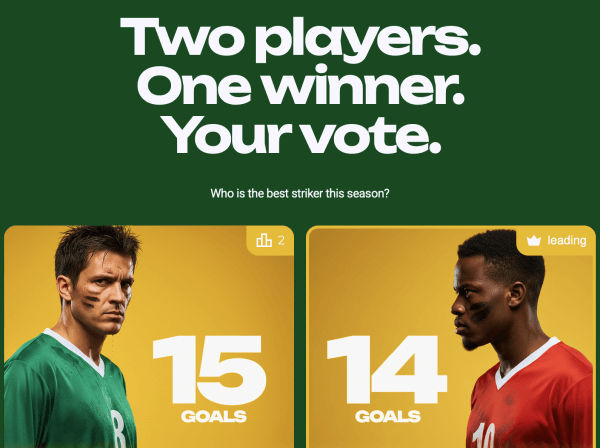 Preview for template "Кто лучший нападающий этого сезона?"