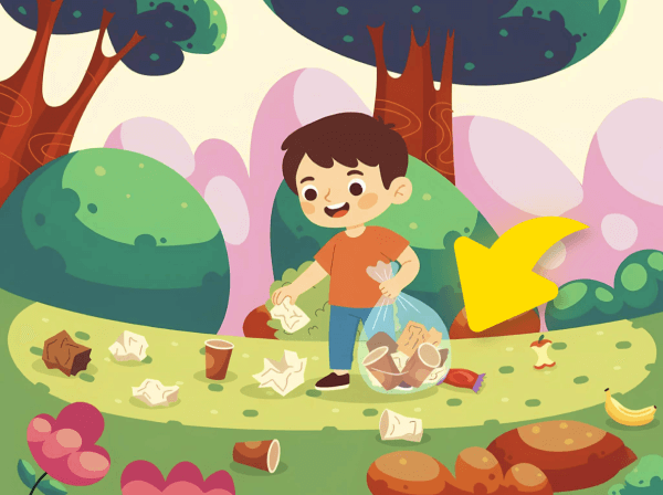 Preview for template "Hjälp till att städa skogen"