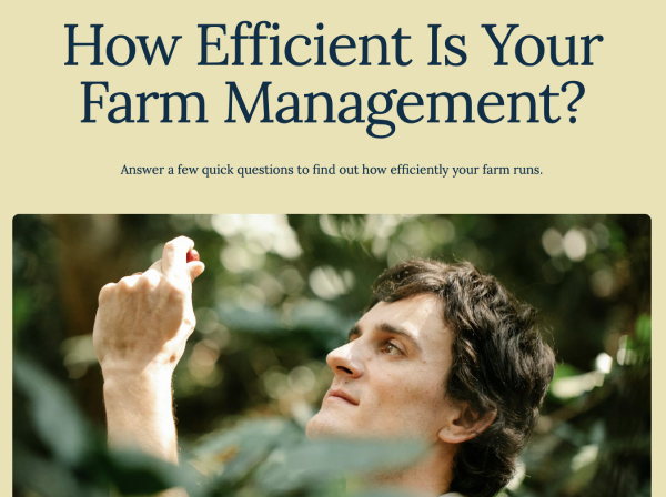 Preview for template "Cât de eficientă este gestionarea fermei dumneavoastră?"