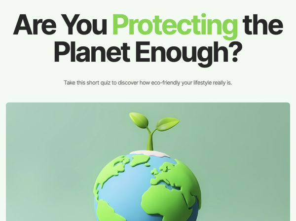 Preview for template "Protejezi suficient planeta?"