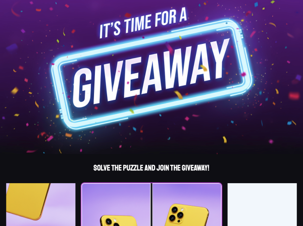 Preview for template "Palapelin arvonta liidilomakkeella"