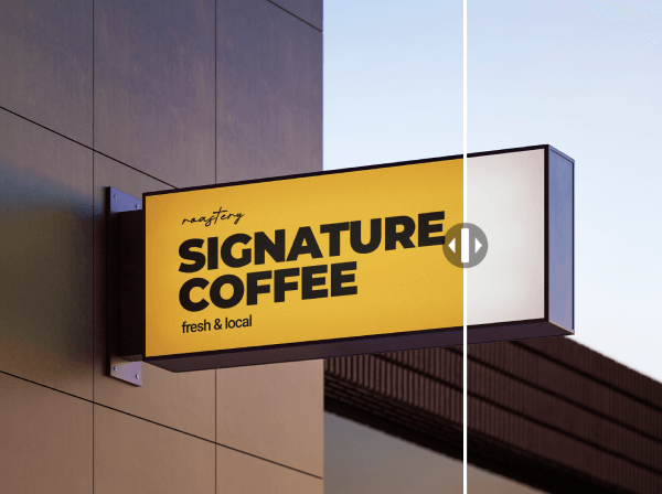 Preview for template "Cartelería exterior"