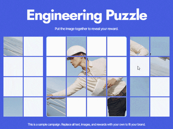 Preview for template "Pussel för ingenjörstjänster"