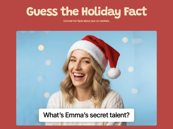 Preview for template "Ghiciți fapta de vacanță"