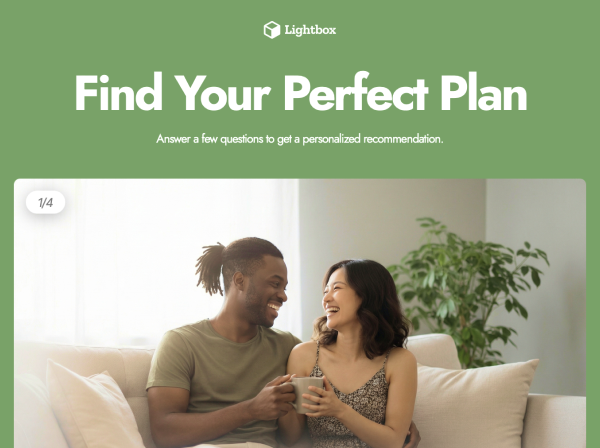 Preview for template "Найдите свой идеальный план"